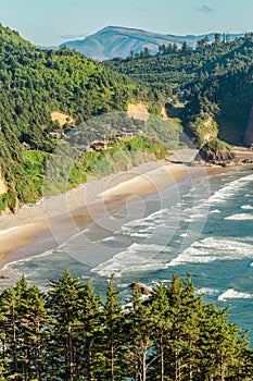 Scenic view of the Oregon coast, Tillamook County