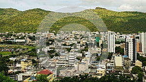 Scenic view over Port Louis Mauritius