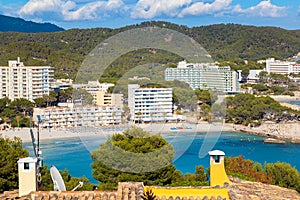 Scenic View of Paguera Beach in Majorca photo