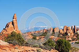 Parade of Elephants rocks in  Arches National Park