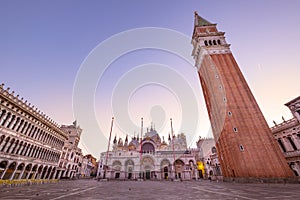 Scenic view of Piazza San Marco with Campanile, Venice