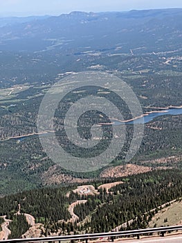 Scenic view on pikes peak