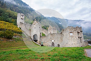 Fortress in Puster Valley, northern Italy photo