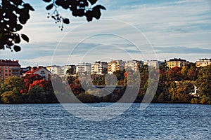 Scenic view of river in stockholm