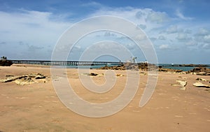 Scenic view from the rocks of the Port of Broome at Gantheaume Point, Western Austyralia. photo