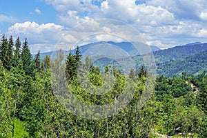 Scenic view in Rodna mountain photo