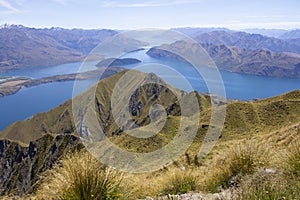 Scenic view from Roys peak, South Island, New Zealand