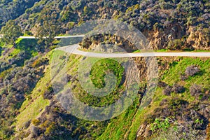 Scenic View of Runyon Canyon Park Trail in California