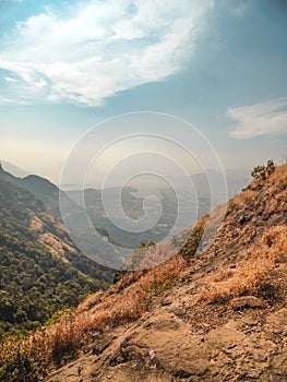 Scenic View Of Sahyadri Mountain Ranges Shot From Harishchandra Fort