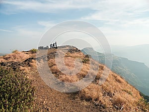 Scenic View Of Sahyadri Mountain Ranges Shot From Harishchandra Fort