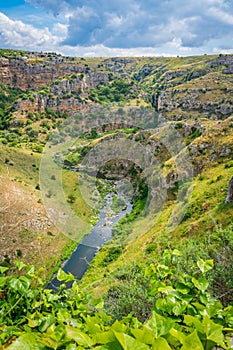 Scenic view in the `Sassi` district in Matera, in the region of Basilicata, in Southern Italy.