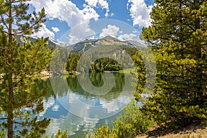 Scenic view of Sawmill Reservoir, Colorado photo