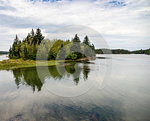 Scenic view of Schoodic Peninsula in Maine