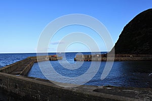Scenic view of the sea and harbor