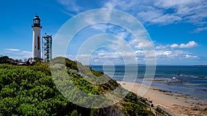 Scenic view of a seascape in Queenscliff town, Melbourne Australia