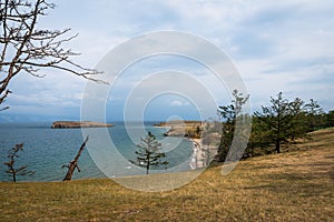 Scenic view of the shores of Lake Baikal