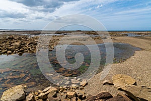 Scenic view of Sillon de Talbert area in Brittany photo