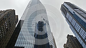 Scenic view of skycraper buildings in New York City photo