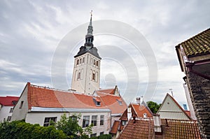 Scenic view of Tallin cityscape, Estonia.