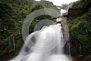 Scenic view of Thac Bac or Silver waterfall