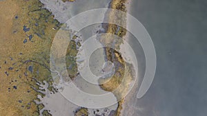 Scenic view of Tidal estuary at low tide