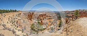 Scenic view to Bryce Canyon rocks