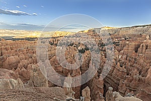 Scenic view to the hoodoos in the Bryce Canyon national Park, Utah