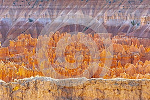 Scenic view to the hoodoos in the Bryce Canyon national Park, Utah