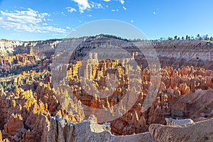 Scenic view to the hoodoos in the Bryce Canyon national Park, Utah