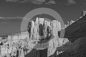 Scenic view to the hoodoos in the Bryce Canyon national Park, Utah