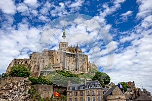 Scenic view to Mont Saint-Michel