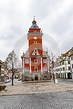 Scenic view to old hall of Gotha in Thuringia