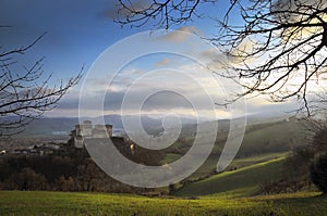 Scenic view of Torrechiara Castle