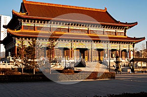 Scenic view of the traditional building of Forbidden City Palace in Beijing, China