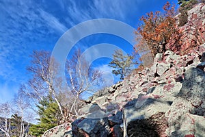 Wisconsin ice age nature background.