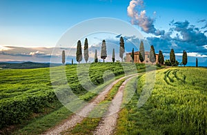 Scenic view of typical Tuscany landscape, Italy