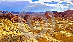 Scenic view of Valley Of Fire, Nevada, United States