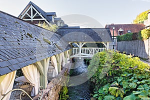 scenic view in Veules-les-Roses, Normandy, France