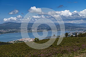 Scenic view of the village of Caminha and the Minho River Rio Minho photo