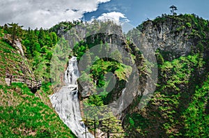 Scenic view of Wasserlochklamm ravine in Styria