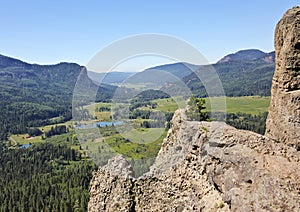 A Scenic View from the West Fork Valley Overlook in Colorado