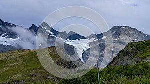Scenic view of the Worthington Glacier in Valdez, Alaska, USA
