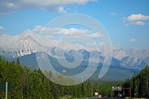Scenic viewpoint near Banff National Park