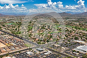 Scenic views from above in East Mesa, Arizona photo