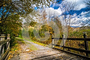 Scenic views along virginia creeper trail