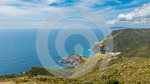 Scenic views of beautiful landscape at Cape Reinga