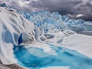 Scenic views of Glaciar Perito Moreno, El Calafate, Argentina