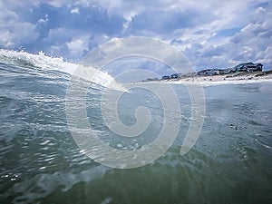 Scenic views at oak island beach north carolina