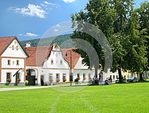 Scenic village Holasovice, South Bohemia, Czech Republic photo