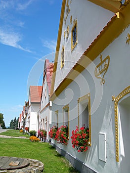 Scenic village Holasovice, South Bohemia, Czech Republic photo